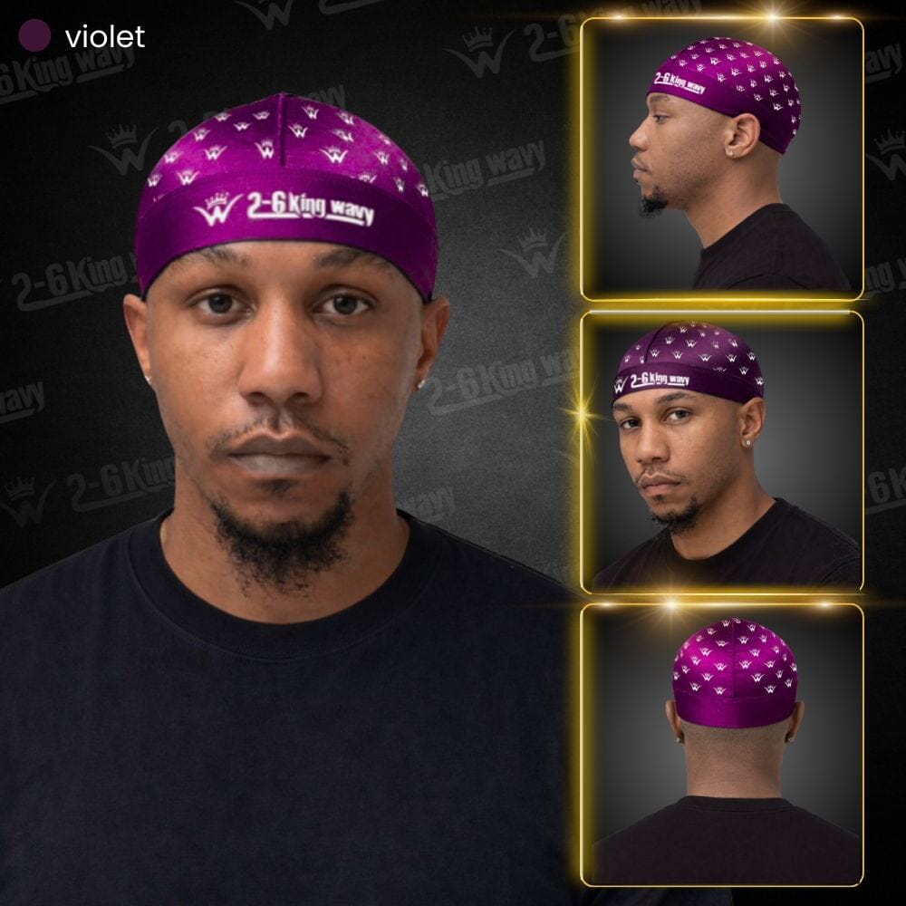 Compression Cap Premium Quality [All Variants] 2-6 Compression Cap 26 King Wavy Merch, LLC Purple 