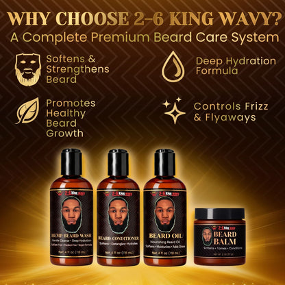 Premium Beard Care Beard care kit 26 King Wavy Merch, LLC 