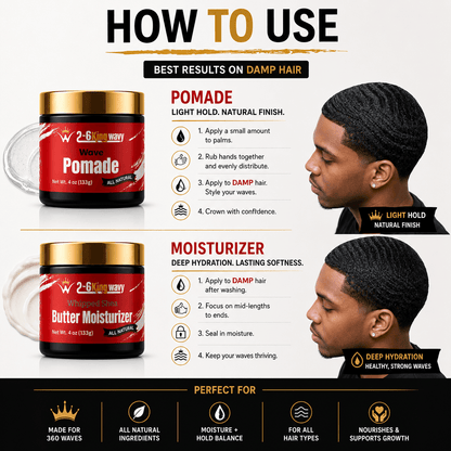 Wave Starter Duo Wave Natural Products 26 King Wavy Merch, LLC 