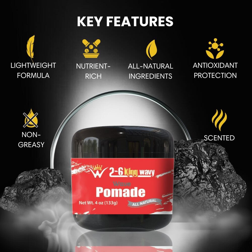 Pomade 4oz Premium Quality Wave Natural Products 26 King Wavy Merch, LLC 