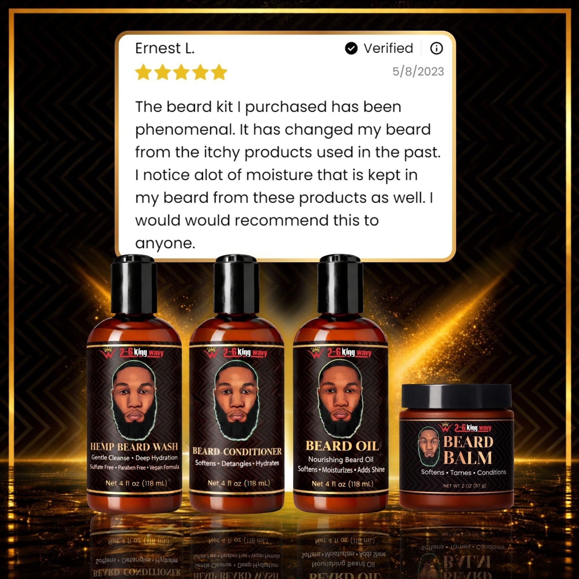 Premium Beard Care Beard care kit 26 King Wavy Merch, LLC 