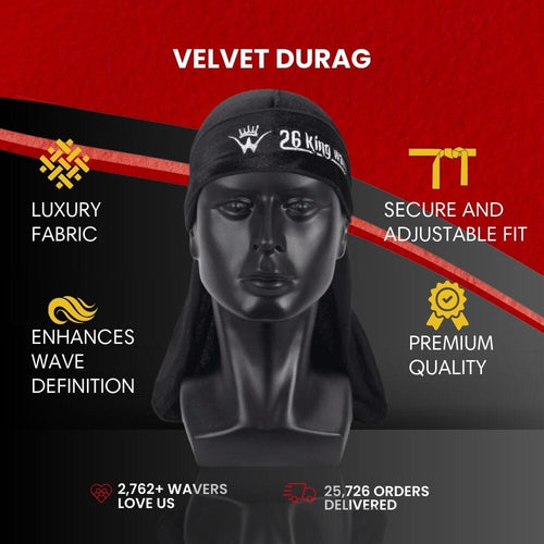 Velvet DuRag's Premium Quality [All Variants] Velvet DuRag 26 King Wavy Merch, LLC 