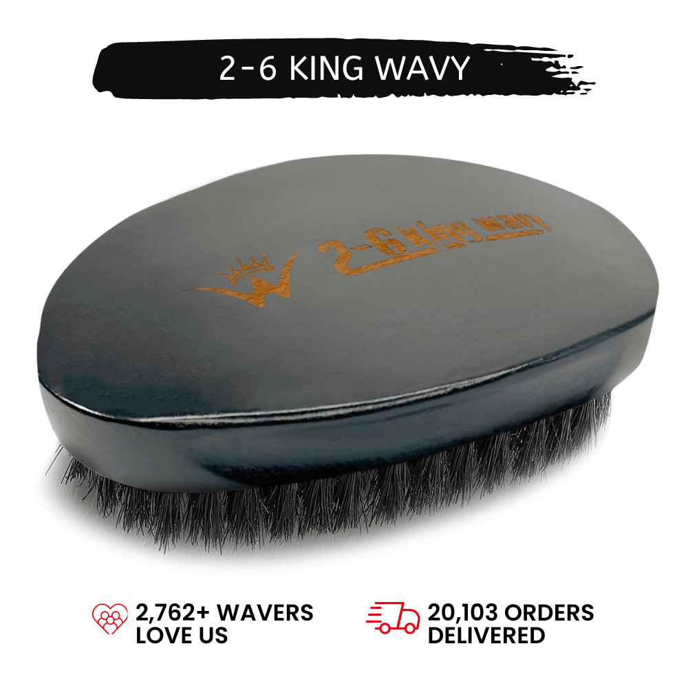 Wave Brush Medium – Wildschweinborsten-Bürste Für Herren, 360° Wellen Stylen