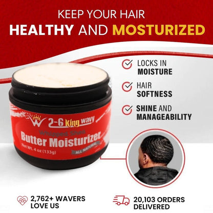 Whipped Shea Butter Hair Moisturizer Wave Natural Products 26 King Wavy Merch, LLC 