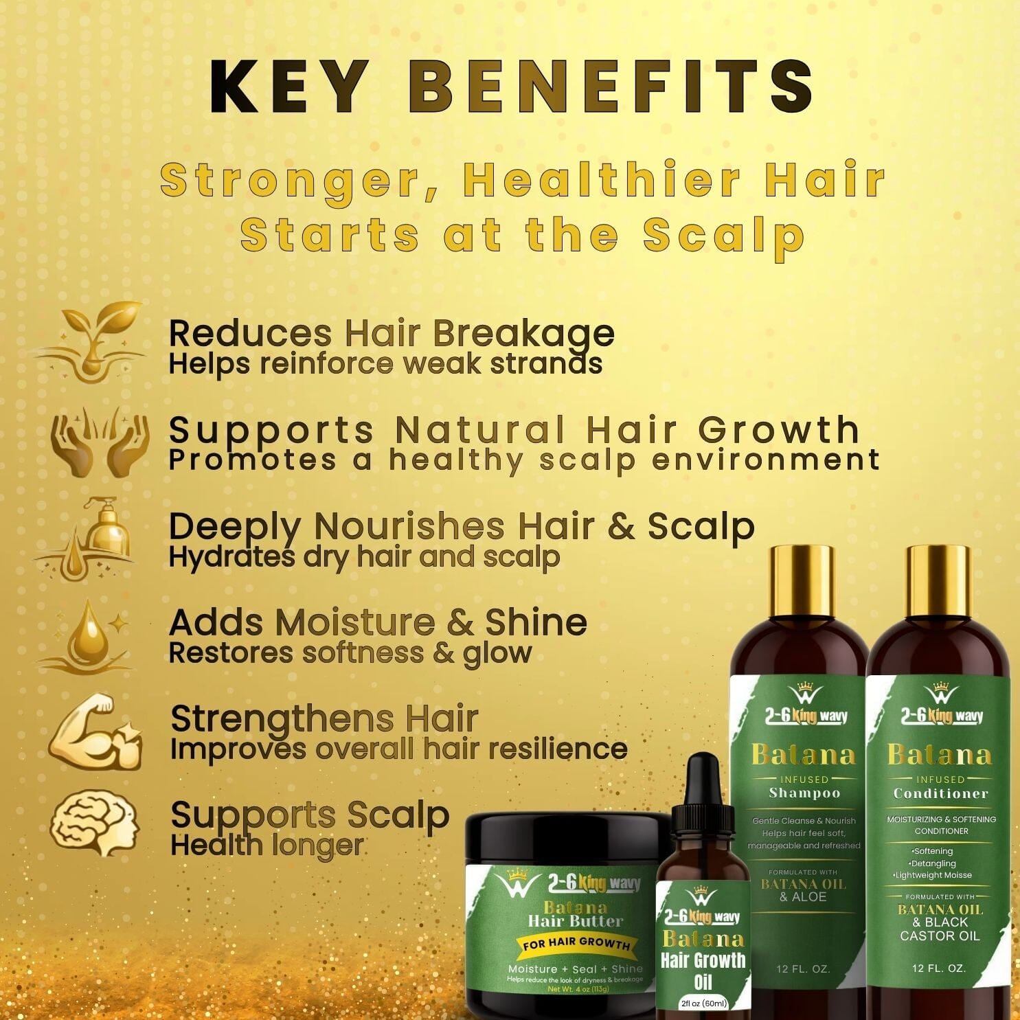 Batana Full Hair Growth System 26 King Wavy Merch, LLC 