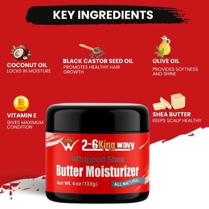 Whipped Shea Butter Hair Moisturizer Wave Natural Products 26 King Wavy Merch, LLC 