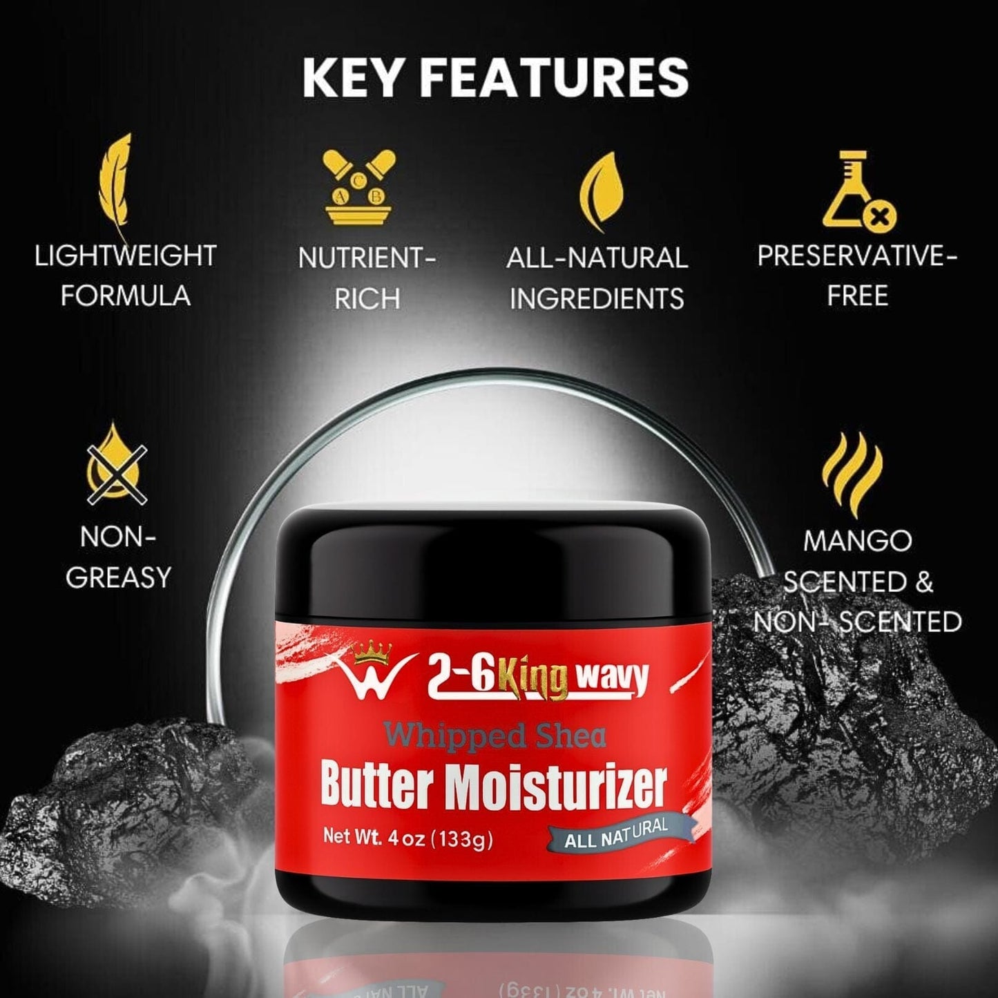 Whipped Shea Butter Hair Moisturizer Wave Natural Products 26 King Wavy Merch, LLC 