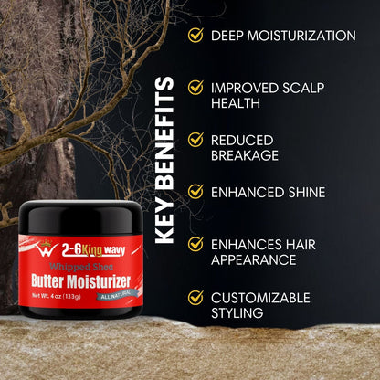 Whipped Shea Butter Moisturizer 4oz Wave Natural Products 26 King Wavy Merch, LLC 