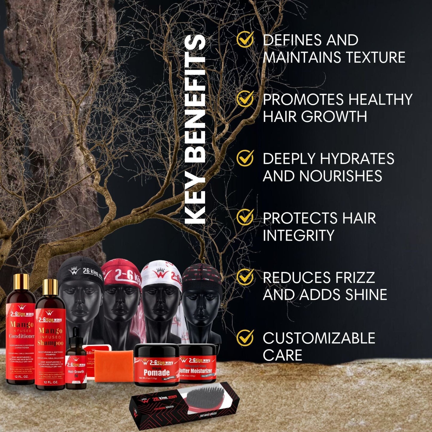 Ultimate 2-6 King Wavy Elite Pack Premium Quality Wave Natural Products 26 King Wavy Merch, LLC 