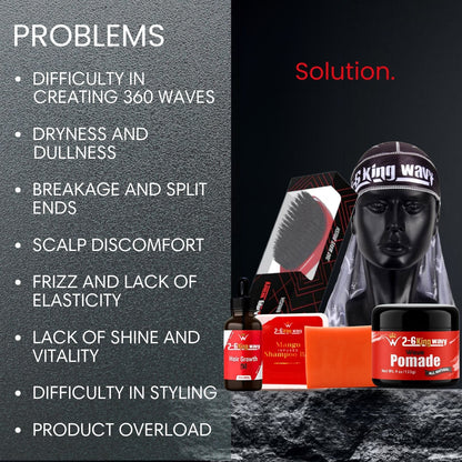 Get Deep Waves Bundle Kit - Premium Pack Wave Natural Products - Kit 26 King Wavy Merch, LLC 