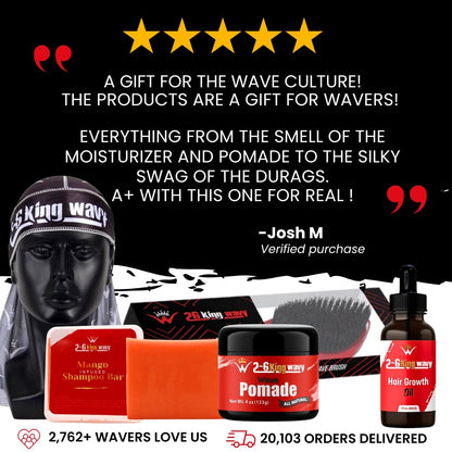 Get Deep Waves Bundle Kit - Premium Pack Wave Natural Products - Kit 26 King Wavy Merch, LLC 