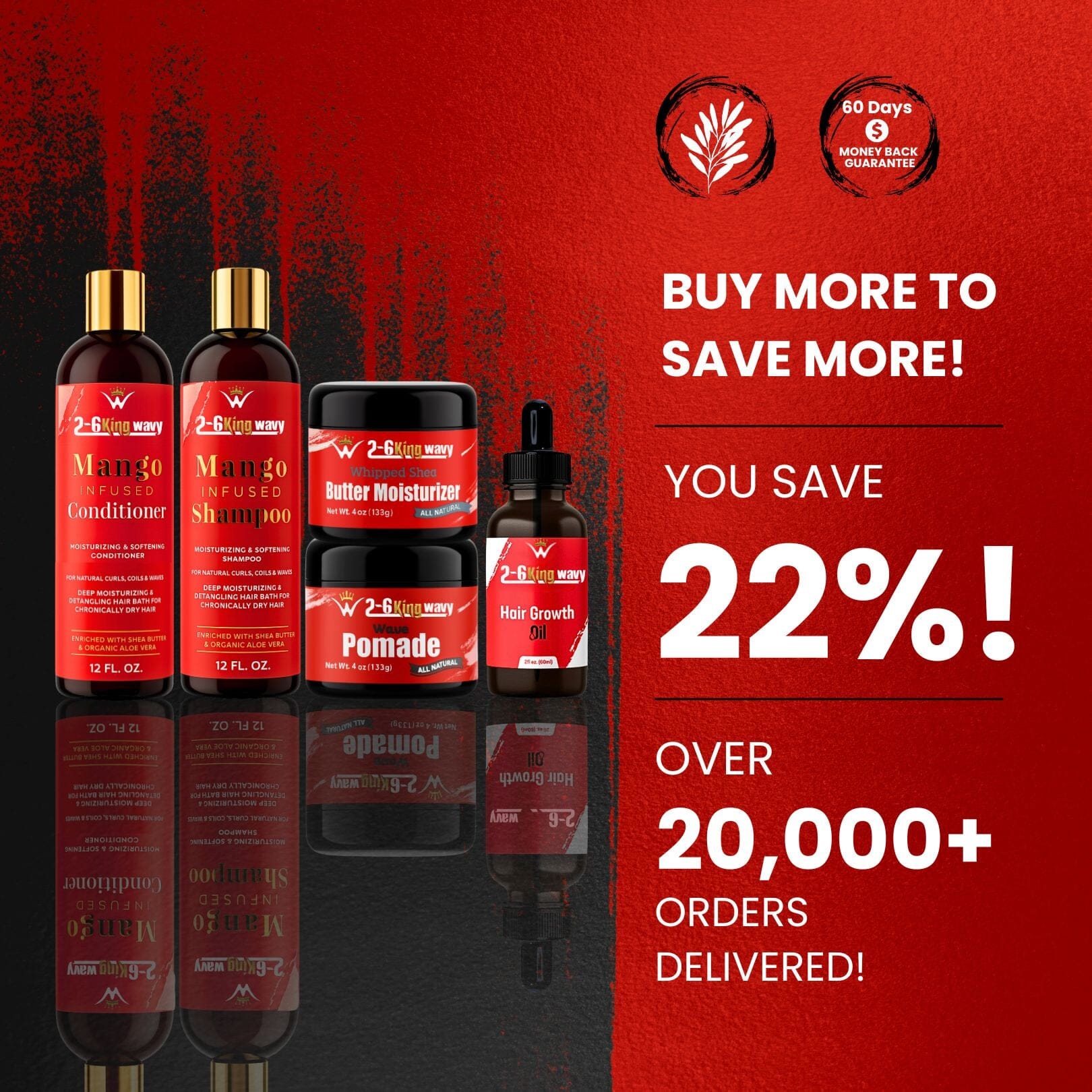 Junkie Pack - Natural Hair Care Essentials Wave Natural Products - Kit 26 King Wavy Merch, LLC 