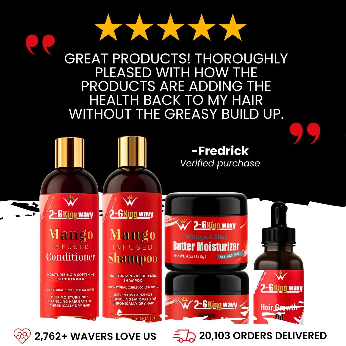 Junkie Pack - Natural Hair Care Essentials Wave Natural Products - Kit 26 King Wavy Merch, LLC 