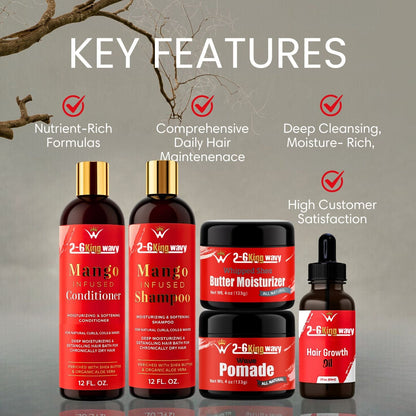 Junkie Pack - Natural Hair Care Essentials Wave Natural Products - Kit 26 King Wavy Merch, LLC 