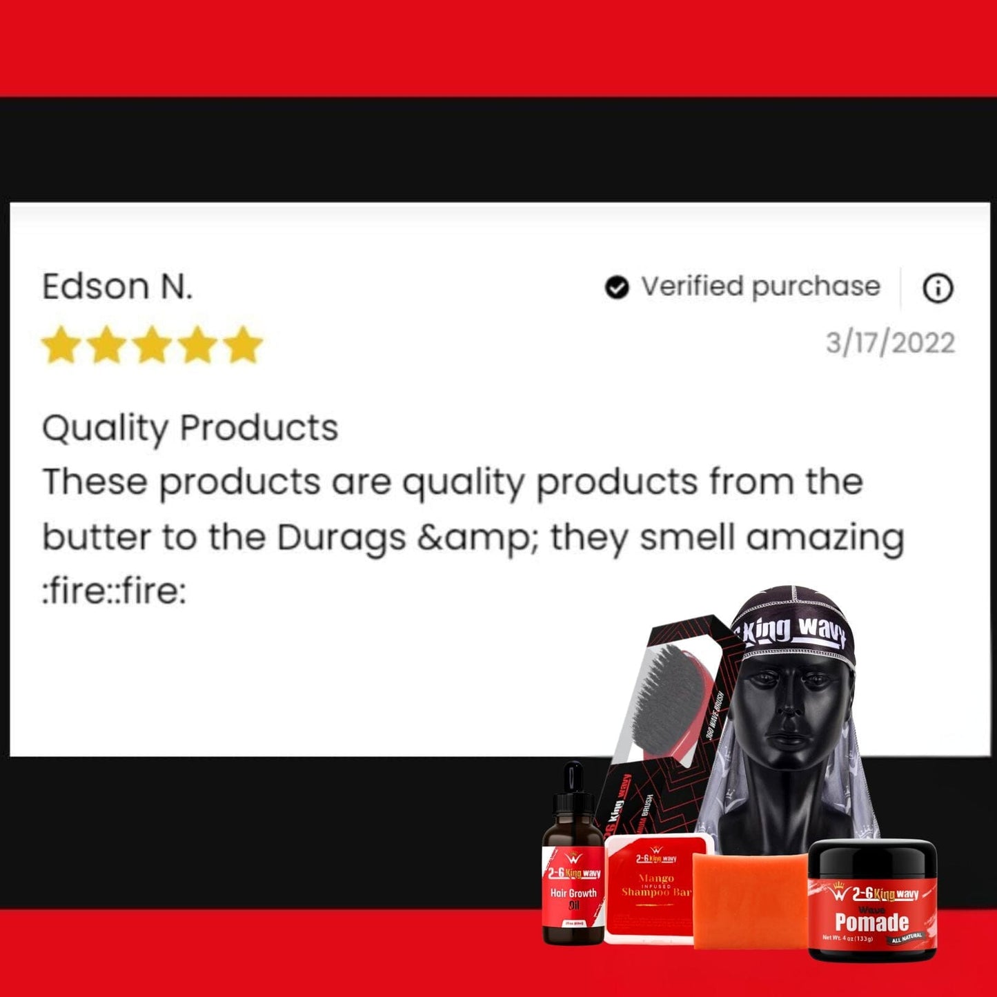 Get Deep Waves Bundle Kit - Premium Pack Wave Natural Products - Kit 26 King Wavy Merch, LLC 