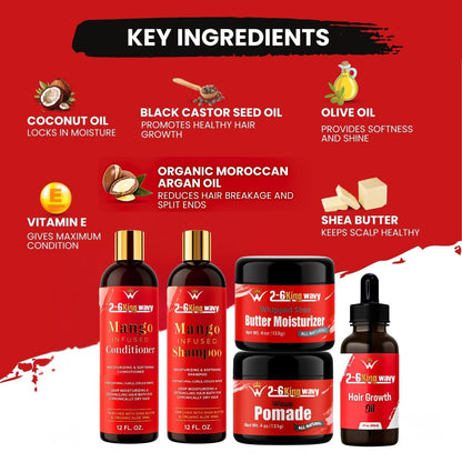 Junkie Pack - Natural Hair Care Essentials Wave Natural Products - Kit 26 King Wavy Merch, LLC 