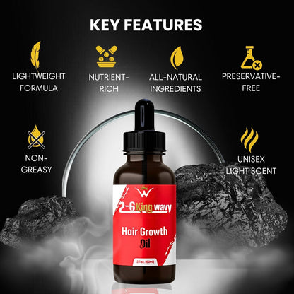 Hair Growth Oil 2oz Premium Quality Wave Natural Products 26 King Wavy Merch, LLC 