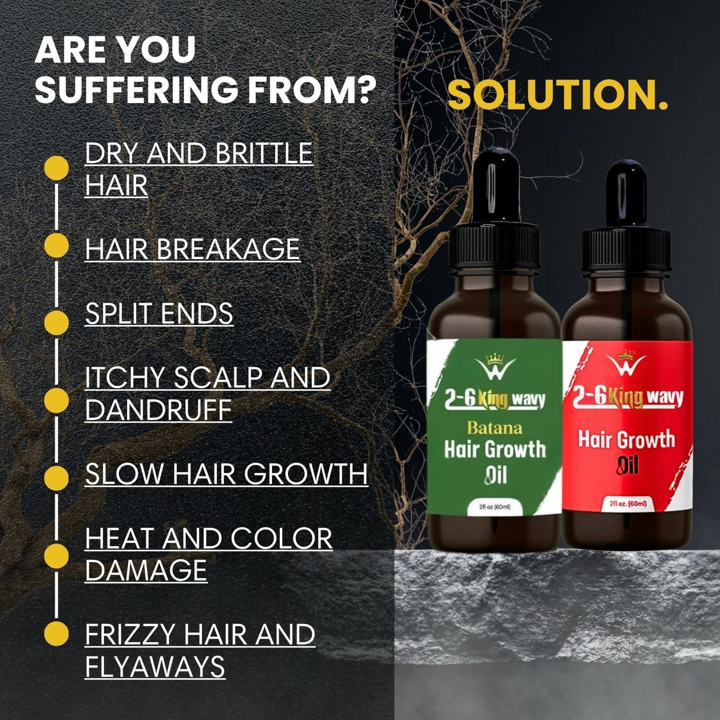 Hair Growth Oil 2oz Premium Quality Wave Natural Products 26 King Wavy Merch, LLC 