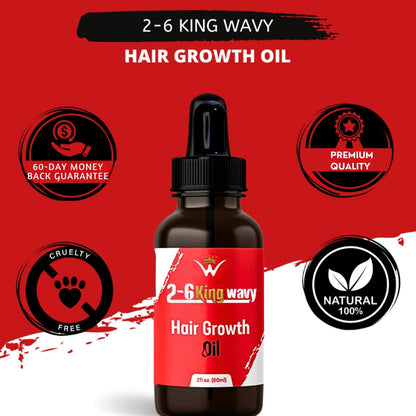 Hair Growth Oil 2oz Premium Quality Wave Natural Products 26 King Wavy Merch, LLC 