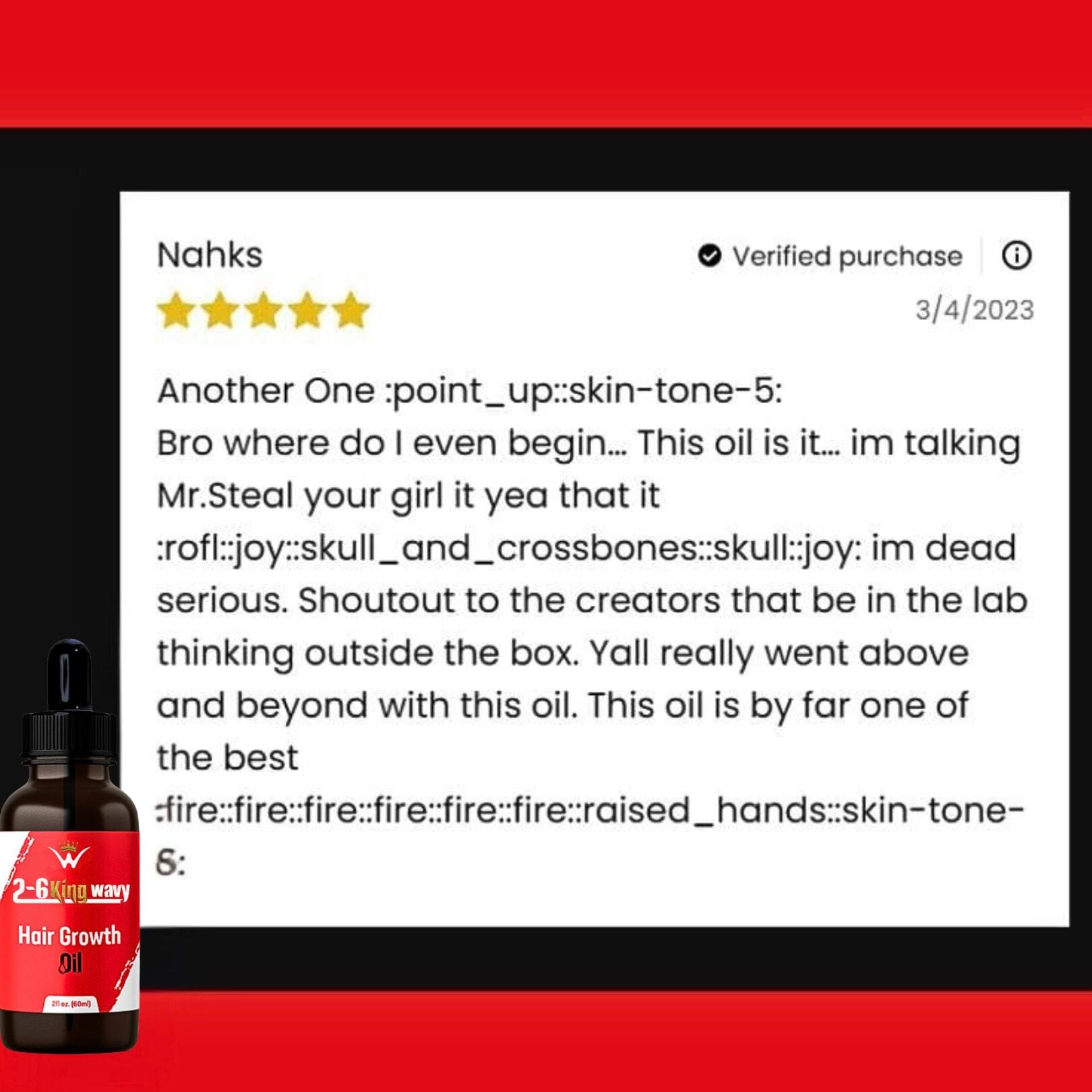 Hair Growth Oil 2oz Premium Quality Wave Natural Products 26 King Wavy Merch, LLC 