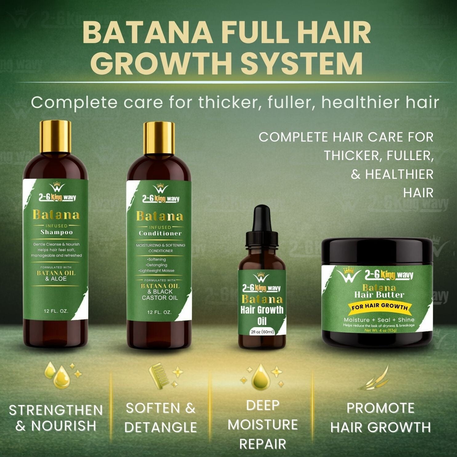 Batana Full Hair Growth System 26 King Wavy Merch, LLC 