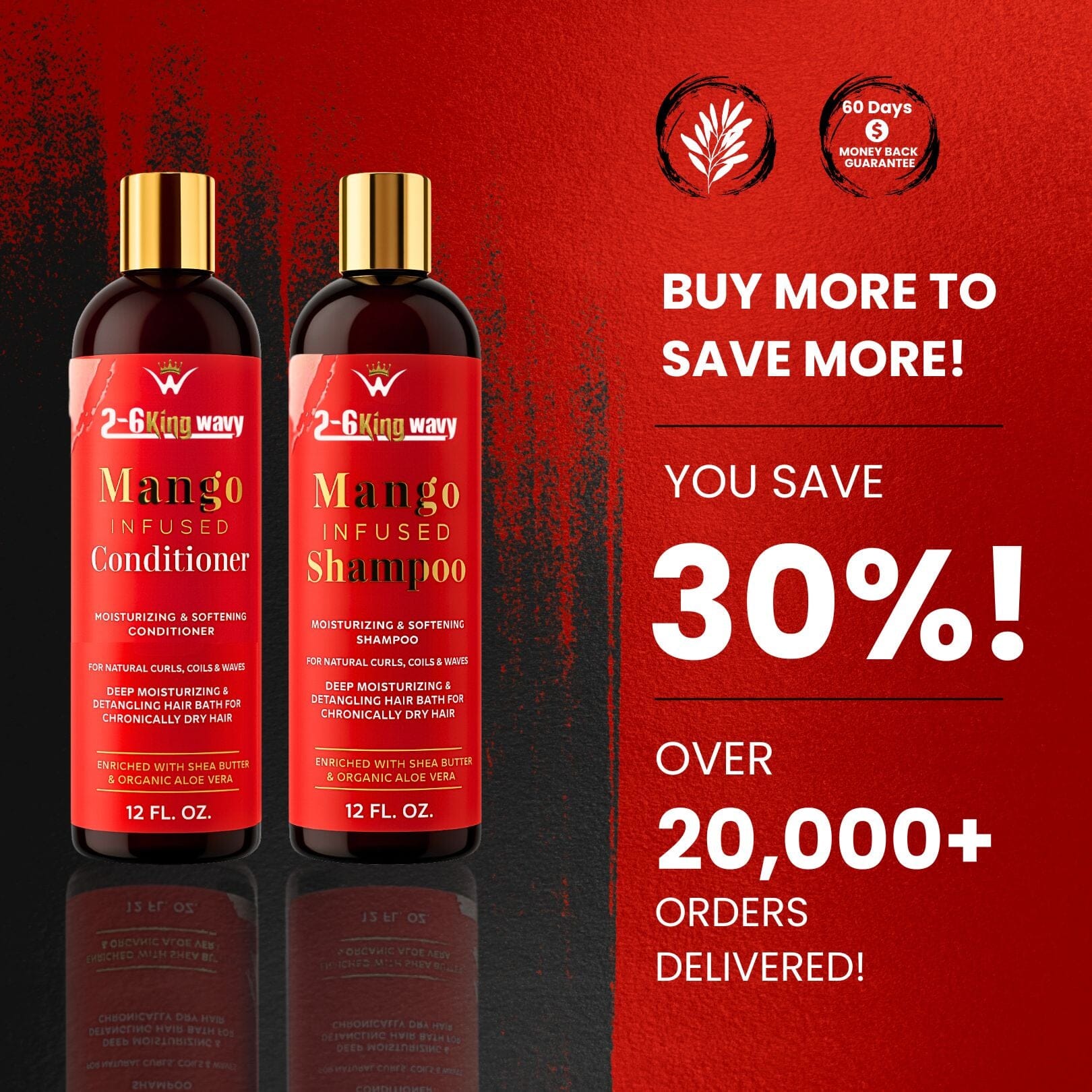 Infused Mango Shampoo & Conditioner duo premium Quality
