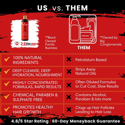 Infused Mango Shampoo 12 FL OZ Premium Quality (10% Off) Wave Natural Products 26 King Wavy Merch, LLC 