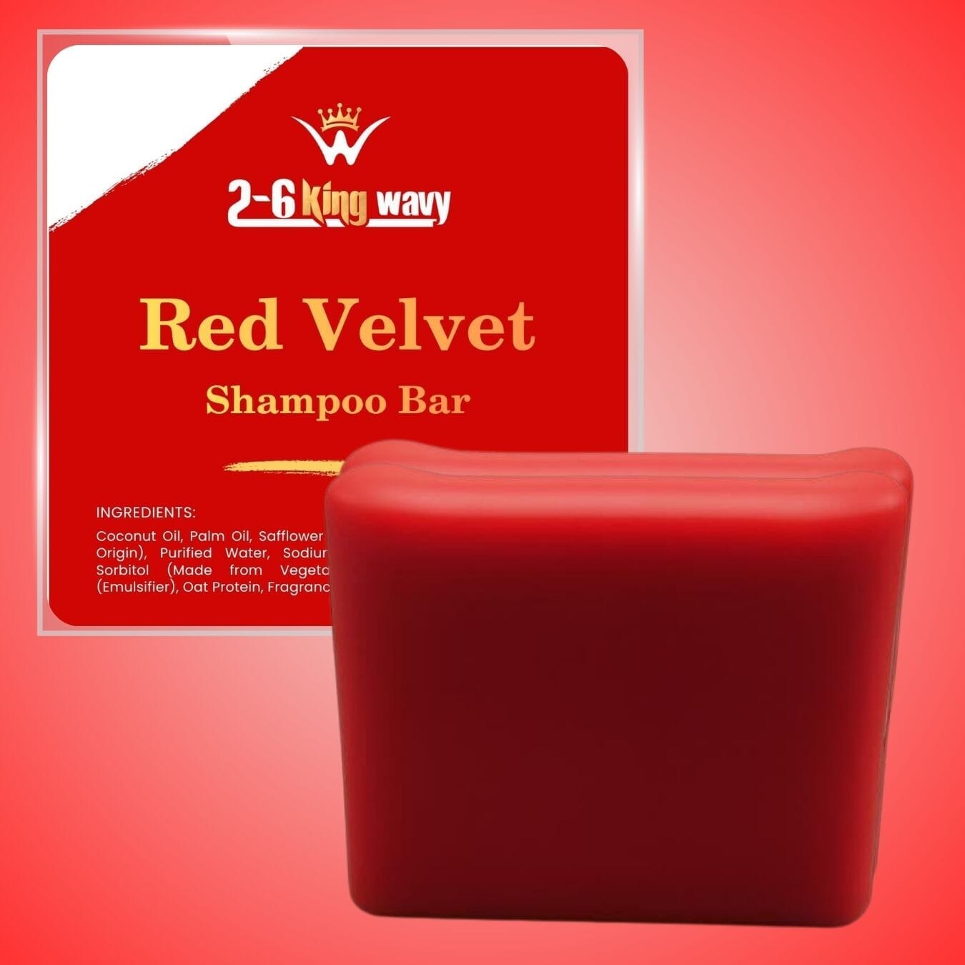 Shampoo Bar for Waves, Curls & Coarse Hair Wave Natural Products 2-6 King Wavy Merch 