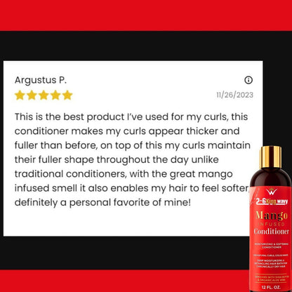 Infused Mango Conditioner (12 FL OZ) Premium Quality Wave Natural Products 26 King Wavy Merch, LLC 