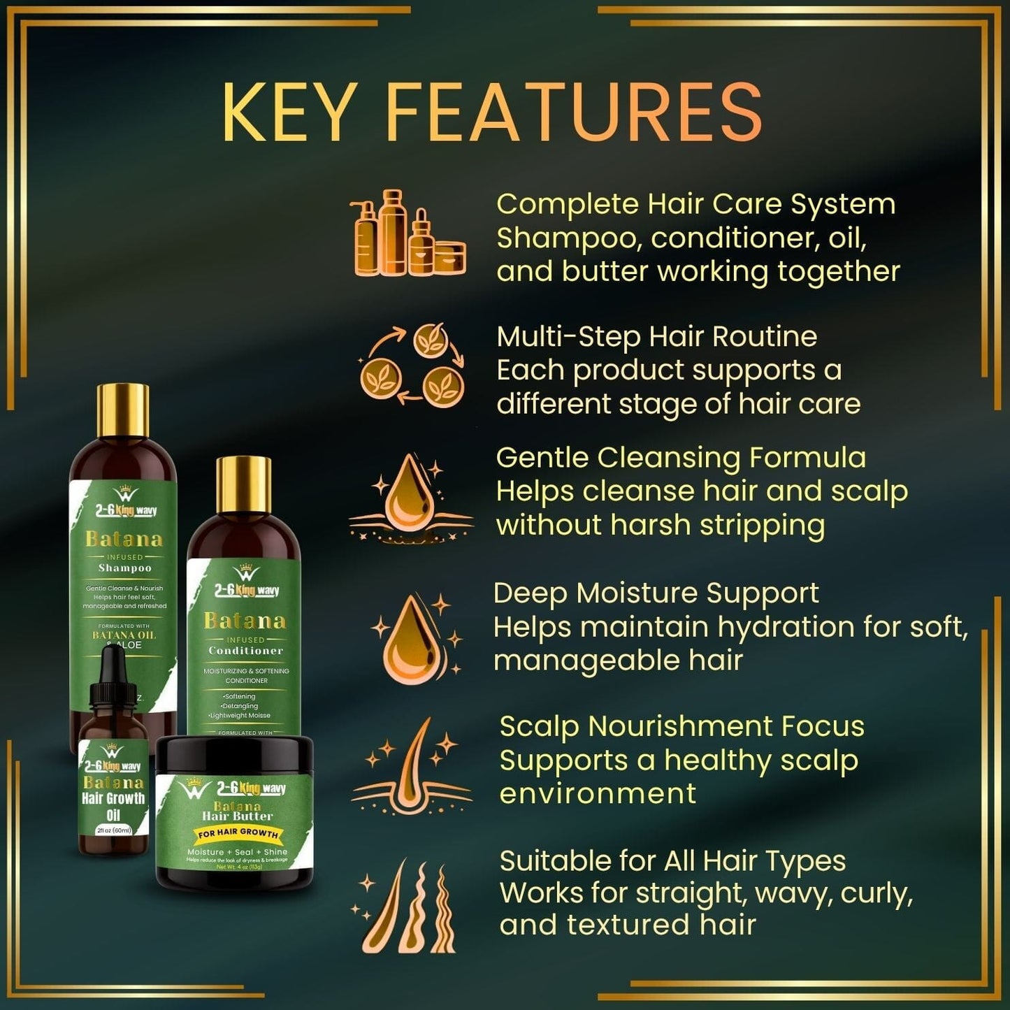 Batana Full Hair Growth System 26 King Wavy Merch, LLC 