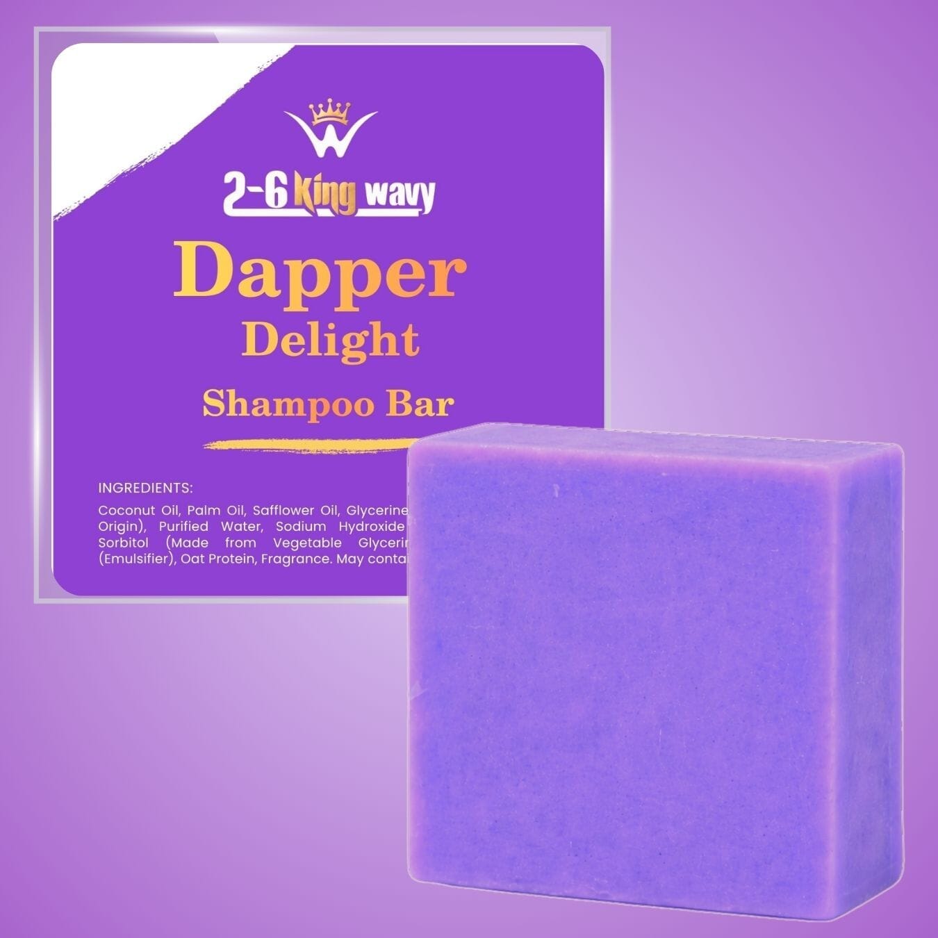 Shampoo Bar for Waves, Curls & Coarse Hair Wave Natural Products 2-6 King Wavy Merch 