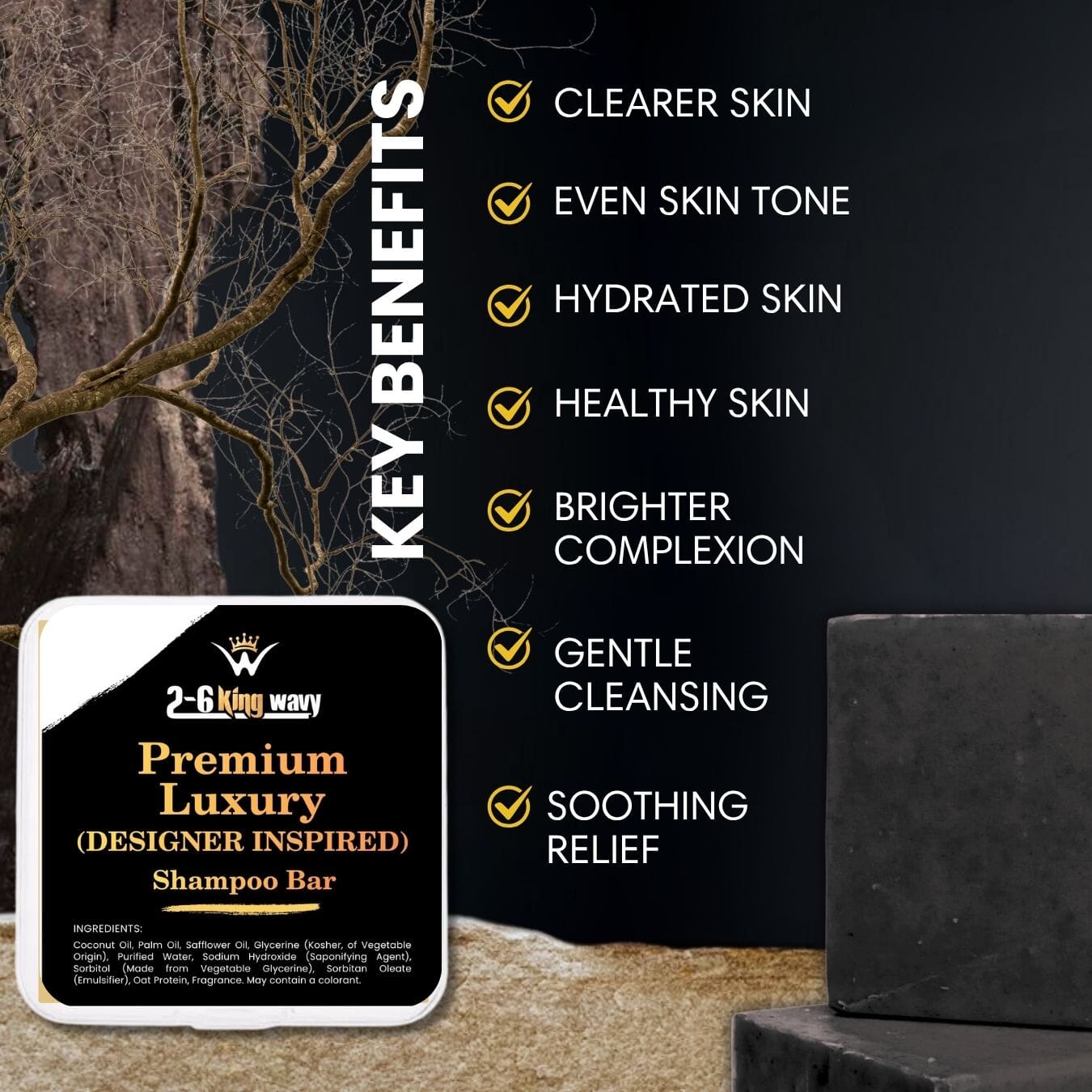 🔥PRE ORDER🔥 Premium Luxury Shampoo Bar Wave Natural Products 2-6 King Wavy Merch 