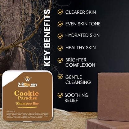🔥PRE ORDER🔥 Cookie Paradise Shampoo Bar Wave Natural Products 2-6 King Wavy Merch 