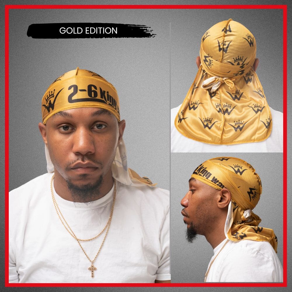 Silk Durag's Premium Quality [All Variants] Durag 26 King Wavy Merch, LLC Gold Edition 