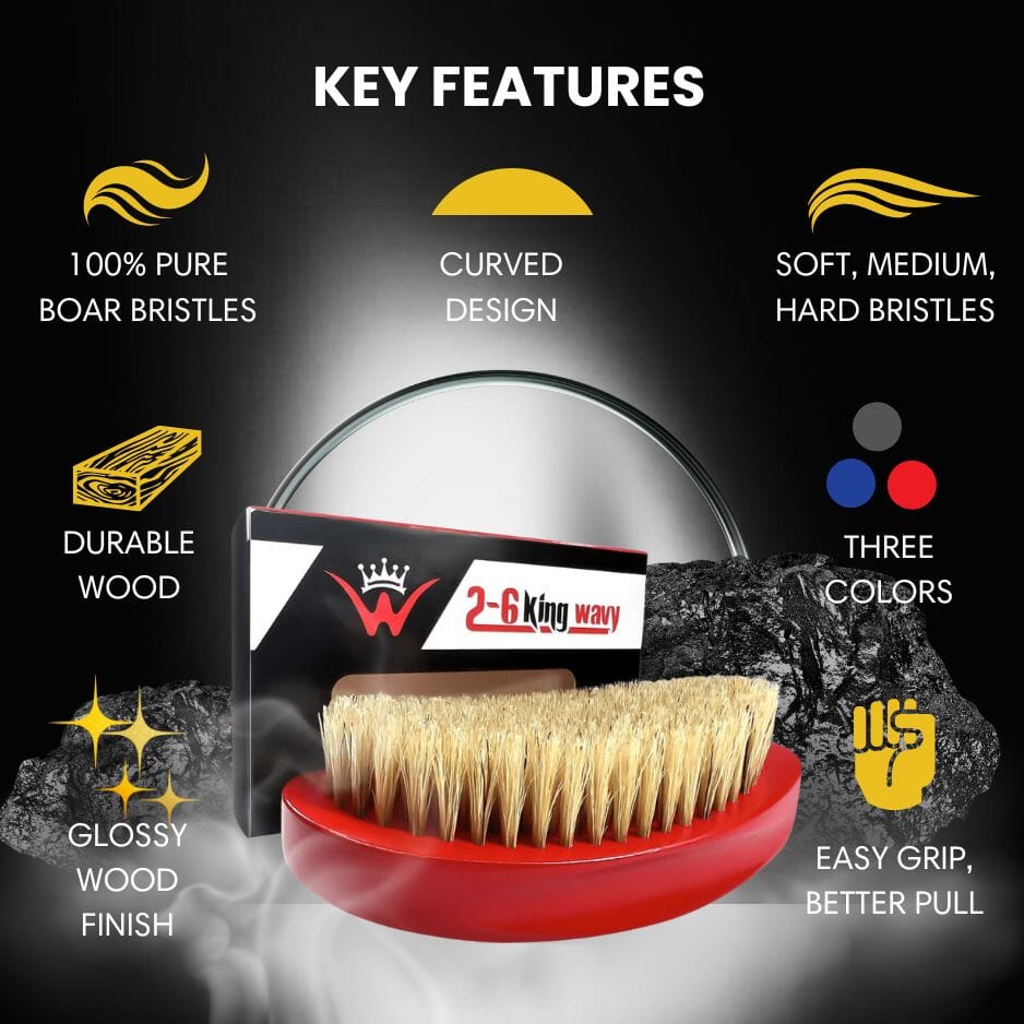 360 Wave Brush Premium Quality [All Variants] 360 Palm Wave Brush 26 King Wavy Merch, LLC 