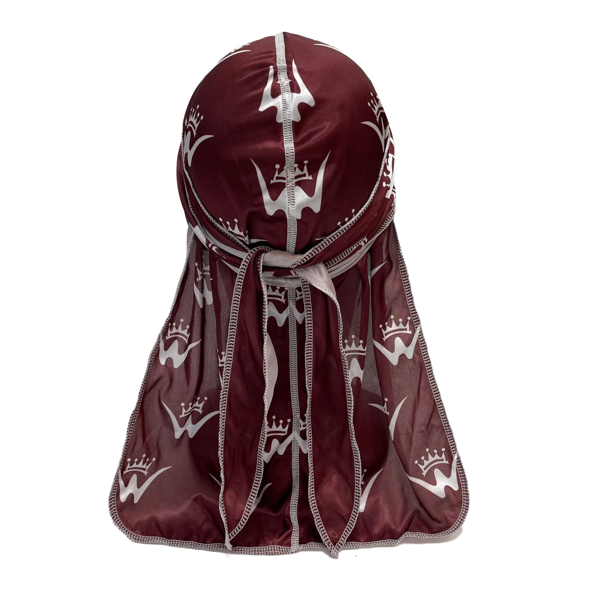 Durag Burgundy Premium Quality Durag 26 King Wavy Merch, LLC 