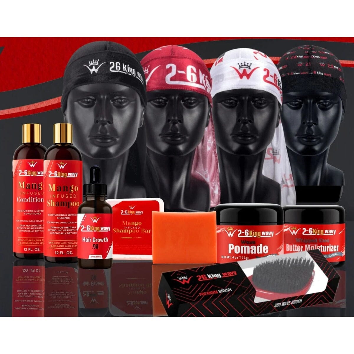 Ultimate 360 Wave & Hair Growth Bundle (Ultimate Elite Pack) Wave Natural Products - Kit 26 King Wavy Merch, LLC 