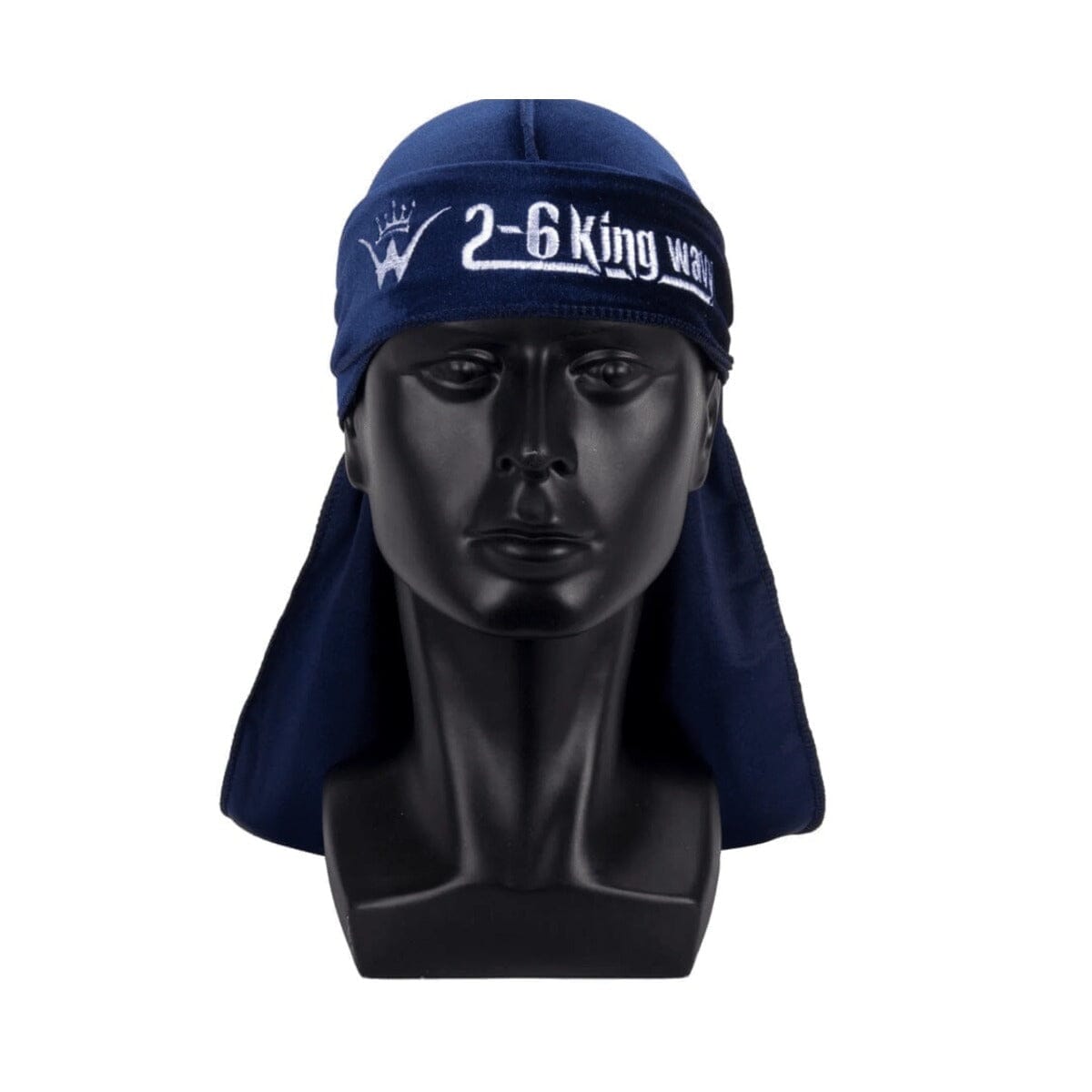 Premium Velvet DuRag for 360 Waves — All Colors Velvet DuRag 26 King Wavy Merch, LLC Navy Blue 