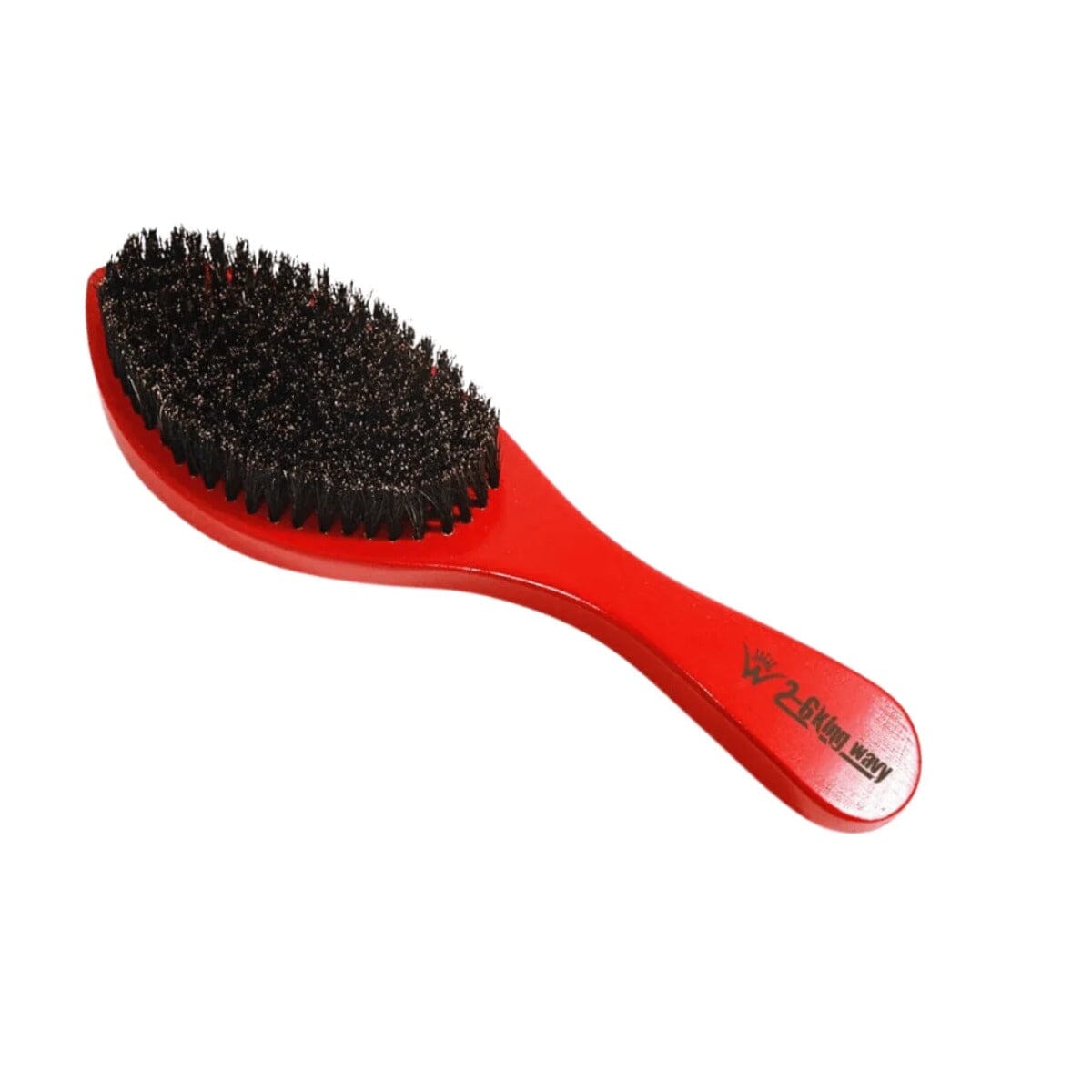 360 Wave Long Handle Curved Brush Long Handle Wave Brush 26 King Wavy Merch, LLC Red Brush- Medium 