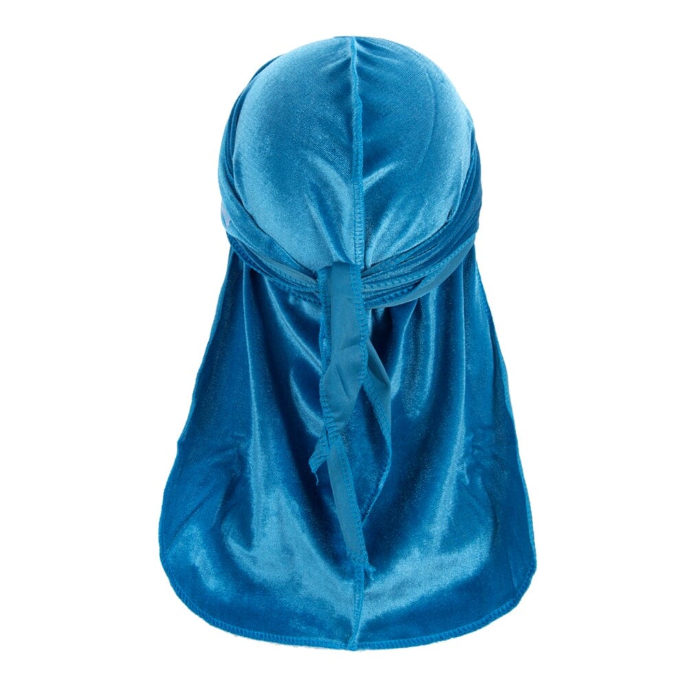 Velvet DuRag Sky Blue Premium Quality Velvet DuRag 26 King Wavy Merch, LLC 